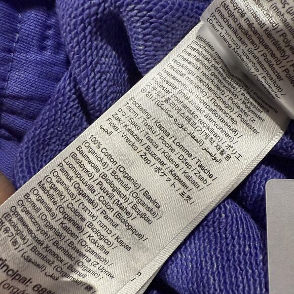 On Cloud Running Club Pants Womens XL Purple Organic Cotton Joggers Swiss - Picture 5 of 13